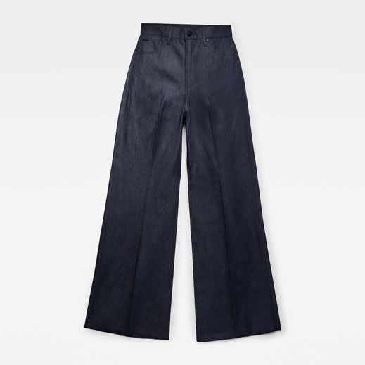 Deck Ultra High Wide Leg Jeans | ダークブルー | G-Star RAW® JP